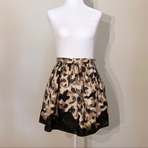 OPENING CEREMONY camouflage silk mini skirt small